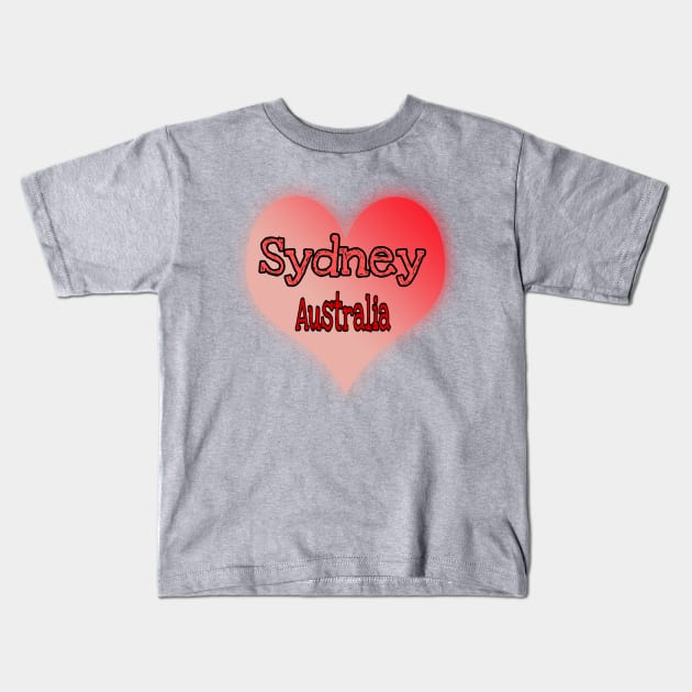 Sydney Australia Kids T-Shirt by teedesign20